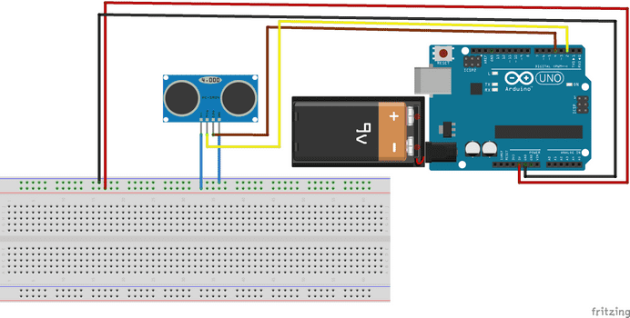 How to connect Distance Sensor to Arduino Uno?